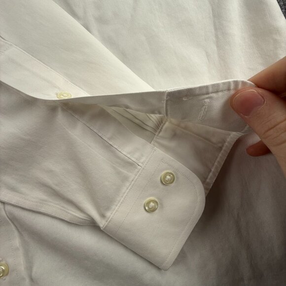 Brooks Brothers Non-Iron Regent White Cotton 16.5 36/37 Long Sleeve Button Up - Picture 13 of 16